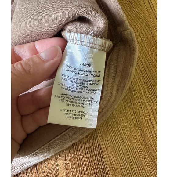 Thread & Supply Tan Cozy Quarter Zip Sweatshirt Size Large - Picture 4 of 8